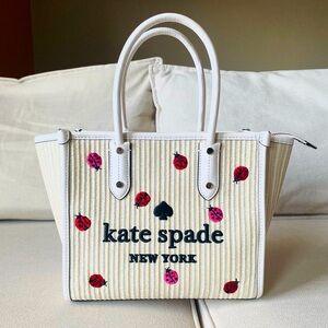 KATE SPADE ♠️ ELLA DOTTIE SMALL TOTE/HANDBAG…LADY BUG 🐞🐞🐞🐞🐞🐞🐞🐞🐞🐞🐞🐞🐞